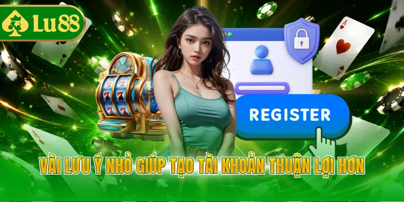 Vài lưu ý nhỏ giúp tạo tài khoản thuận lợi hơn